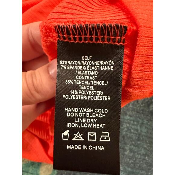 Anthropologie Sunday in Brooklyn Drama Sleeve One-Shoulder Top Size Medium - Picture 7 of 7